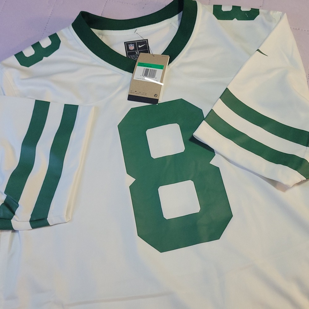 Nike NFL New York Jets Aaron Rodgers 8 Jersey Mens XL White Green DX9443-104